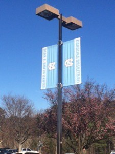 Carolina blue skies over the Smith Center 2-8-15.
